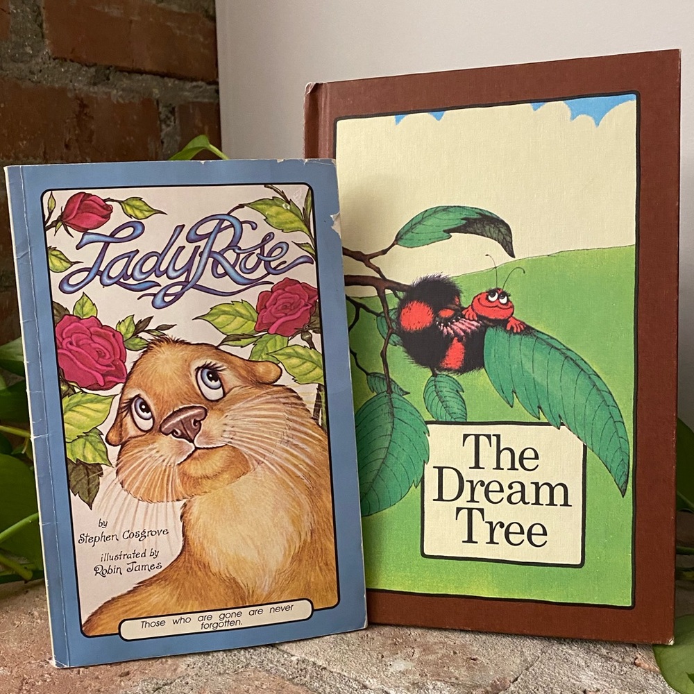 Vintage Serendipity Book Lot Steven Cosgrove set of 2 with bonus bookmark!